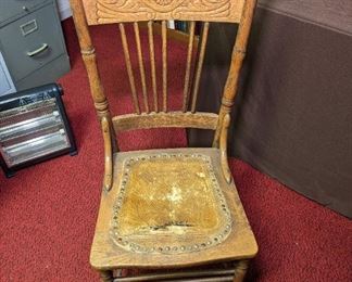 Leather Bottom Chair