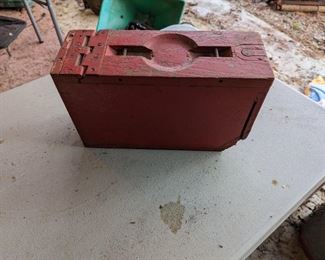 Antique Wooden Ammo Box