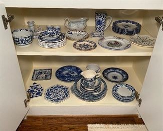 Blue Willow and Flow Blue