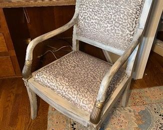 Lepard Print Accent Chair