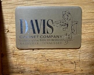 Davis Cabinet Co. Chest
