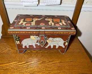 Elephant Tole Ware Box