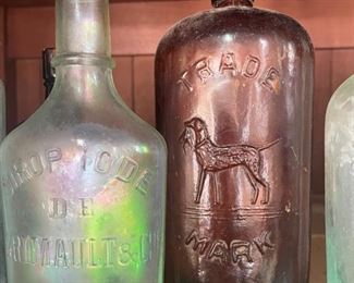 close up of bottles from Paris 
