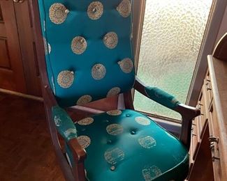 silk covered office chair