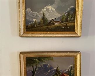 pair of oil paintings