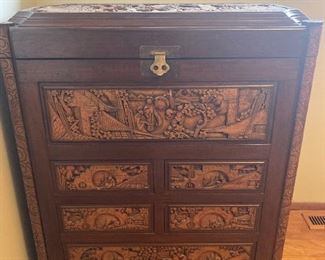 Chinese Carved Cabinet