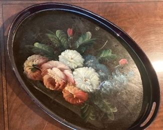 Tole Painted Tray