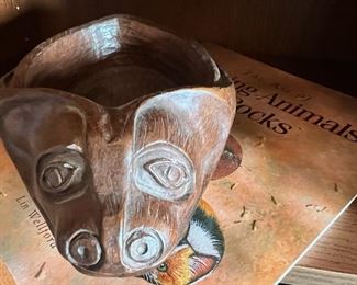 Shamans of British Columbia Carved Bowl