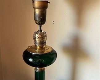 Antique Oil Lamp, Electrified
