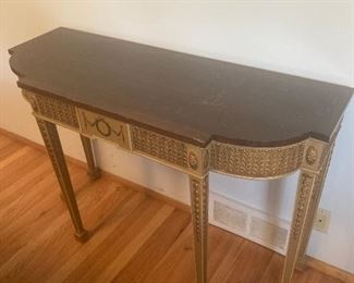 Antique Demilune Console Table