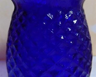 Glass Float lamp Circa 1850-1880. These held oil and water with a floating cork inside with a wick in the center. These were commonly hung on Christmas Trees. More pictures on my Facebook page. Christopher Clark Estate Sales. Please join and share the page.