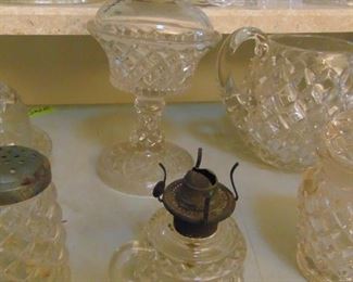 Gillinder Glass Co 2 Rare oil lamps