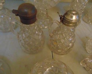 RARE Gillinder Glass Co syrup dispensers