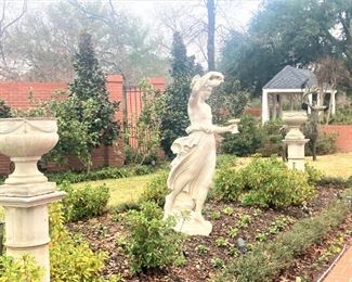 The gardens are extraordinary! There are a number of the planters and statues that are for sale.