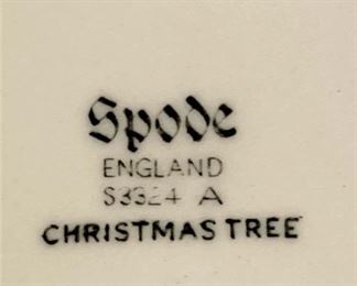 Spode "Christmas Tree" from England