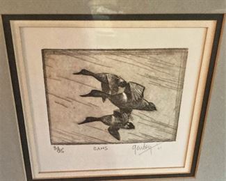 Framed ducks by the late Tylerite A. C. Gentry
