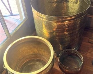 More brass planters