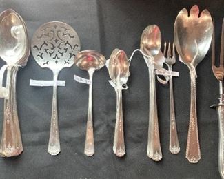 Sterling and silverplate serving pieces