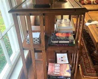 Vintage revolving book shelf