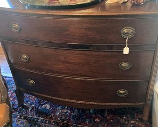 3-drawer antique chest