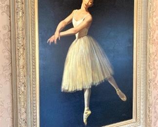 Beautiful ballerina framed art