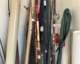 Miscellaneous fishing rods for salt water and fresh water