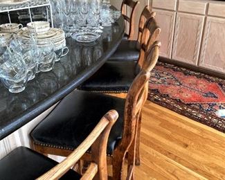 Five matching bar stools