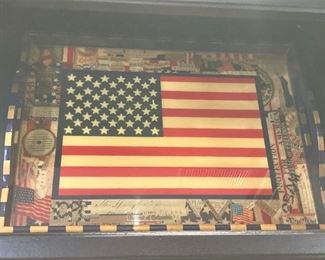 Flag tray