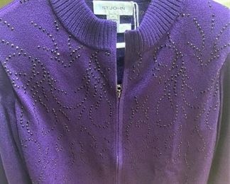 Purple St. John sweater