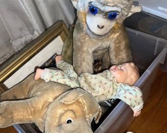 Steiff Rhino, also a bit scruffy