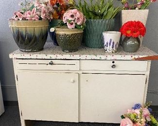 Planters and Hoosier cabinet bottom