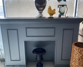 Faux mantle/fireplace 