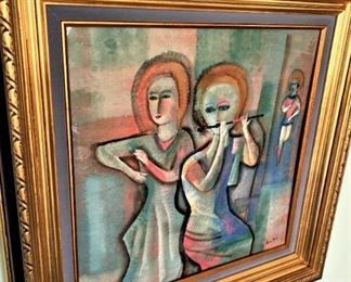 Framed Original, Signed Polia Pillin, Los Angeles, CA &nbsp;1948-1992