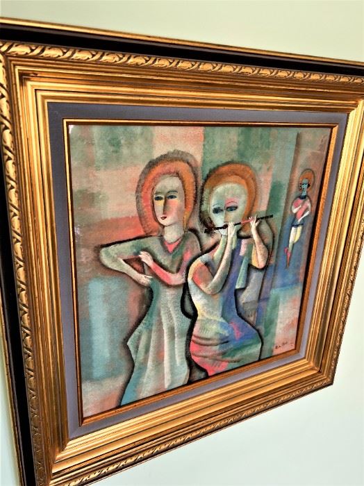 Framed Original, Signed Polia Pillin, Los Angeles, CA &nbsp;1948-1992