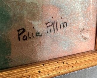 Framed Original, Signed Polia Pillin, Los Angeles, CA &nbsp;1948-1992