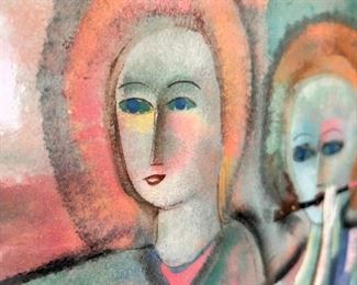 Framed Original, Signed Polia Pillin, Los Angeles, CA &nbsp;1948-1992