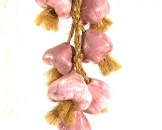 Hand Painted Porcelain Garlic Bulbs on Rope
