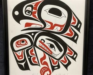 Signed Framed Litho, Allie High, Chaak
