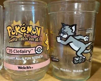 Vintage Pokemon and Tom N' Jerry Glasses