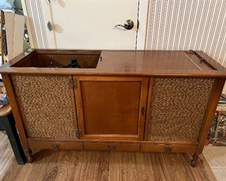 Antique Console Record Player