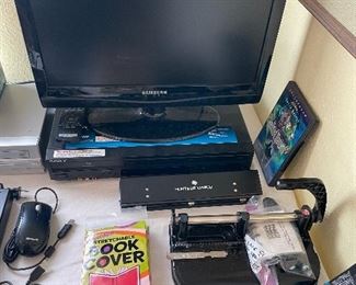 Samsung TV and a Sony DVD/VHS Combo player