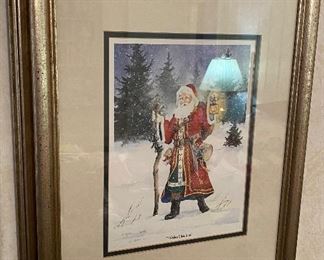 "Father Christmas" by L. Kotilla Signed and Numbered Print 