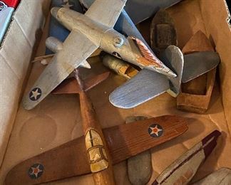 Wooden Airplane Model Pieces