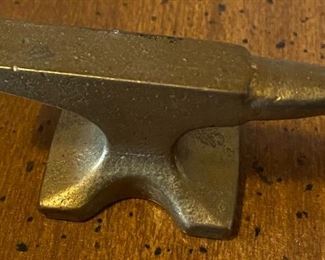 Miniature Brass Anvil