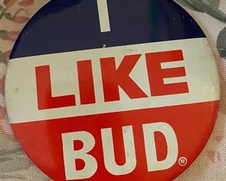 Large "I Like Bud" Pinback