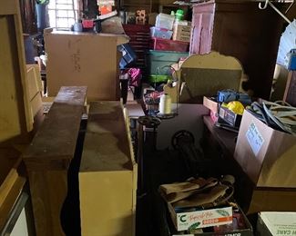 Numerous Household Goods, Furniture, Old Typewriter, Tools and More Ready for Sale Day