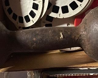 Old Cast Iron Dumbbell