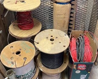 Spools of Assorted Wire