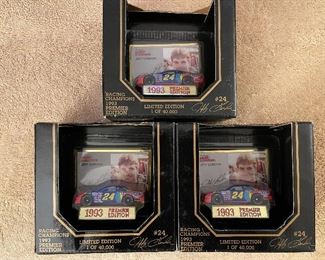 Racing Champions Jeff Gordan NASCAR 1:64 Scale Die Cast X 3.  17729, 21331 and 23351/40000