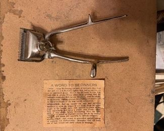 Vintage 1940’s Barber Clippers